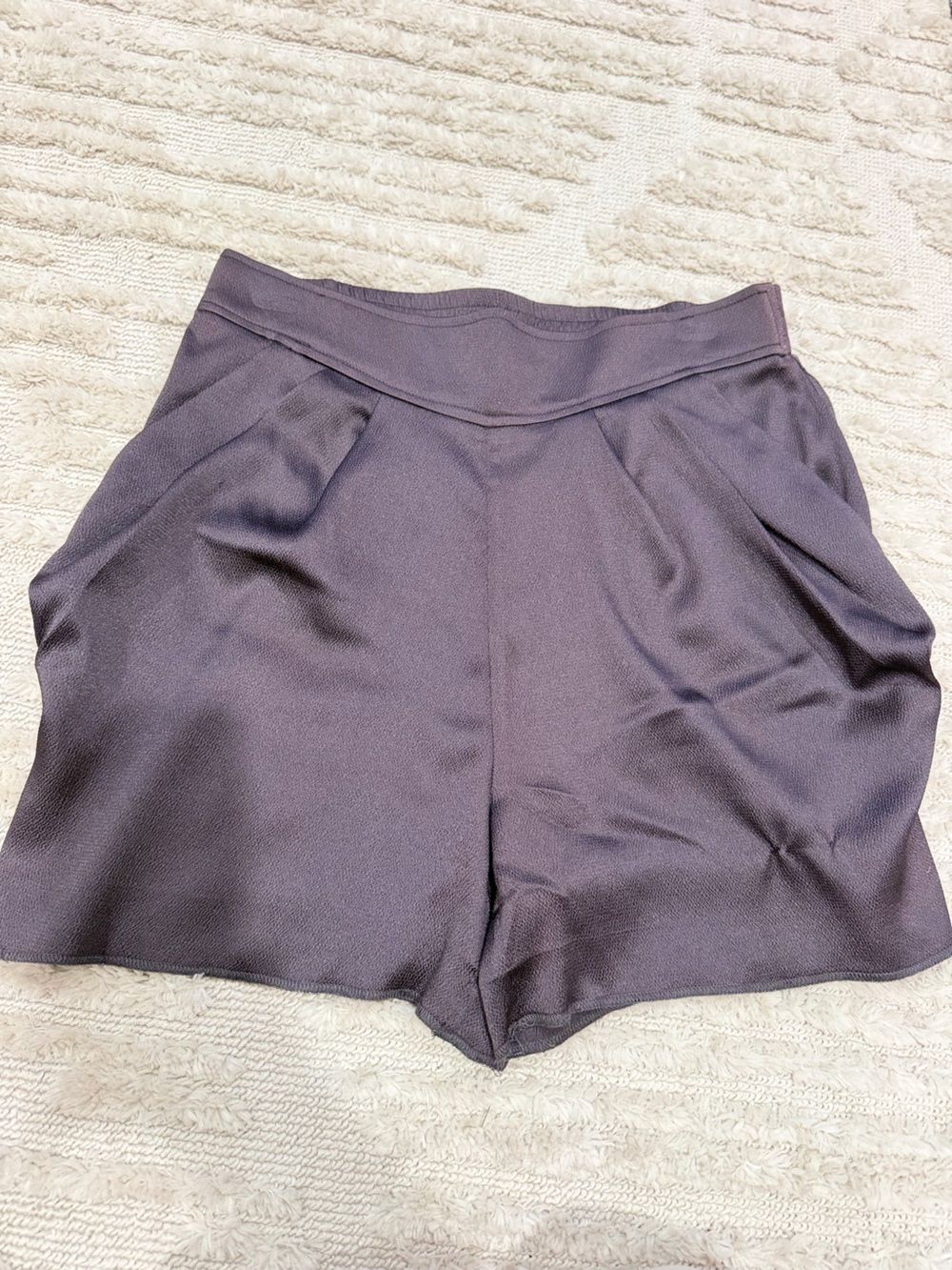 bebe Purple High-Waist Dressy Shorts